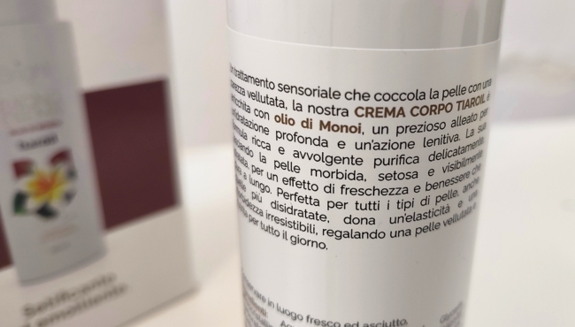 Bright Tiaroil | Bagno Crema e Crema Corpo da 250ml con Olio di Monoi